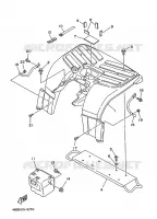 REAR FENDER 2 for Yamaha TIMBERWOLF 1997