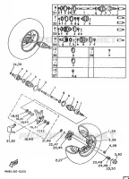 FRONT WHEEL for Yamaha WOLVERINE 1997