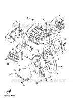 FRONT FENDER for Yamaha TIMBERWOLF 1996