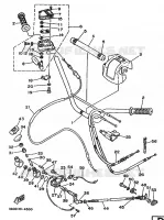 HANDLEBAR & CABLES for Yamaha WARRIOR 1996
