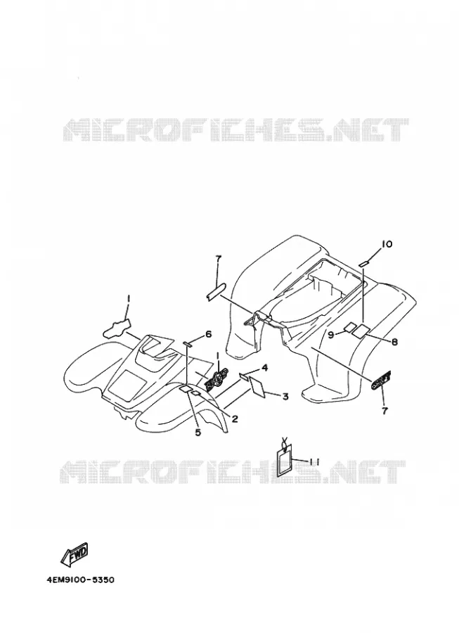 ELECTRICAL 1 Yamaha QUAD 80 1996 RAPTOR  YFM80