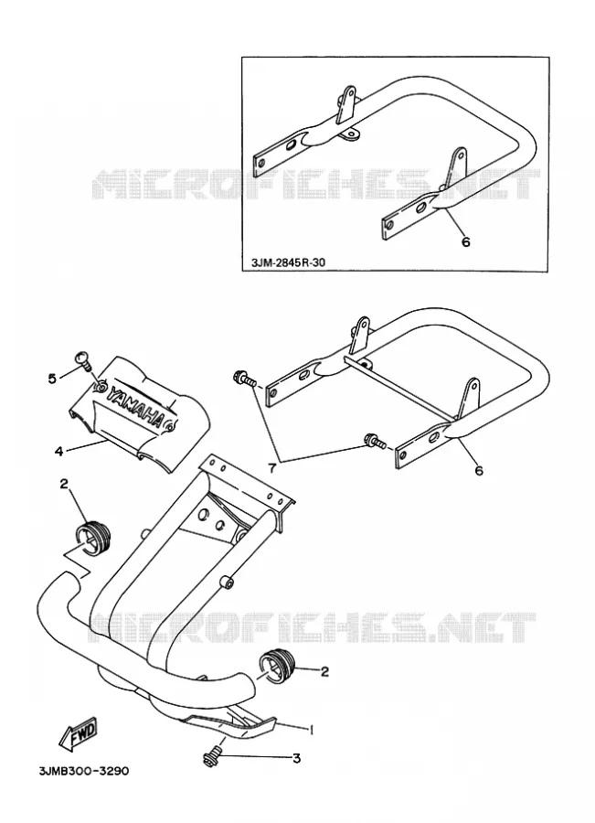 BUMPER 2 Yamaha QUAD 200 1996 BLASTER  YFS200 BLASTER