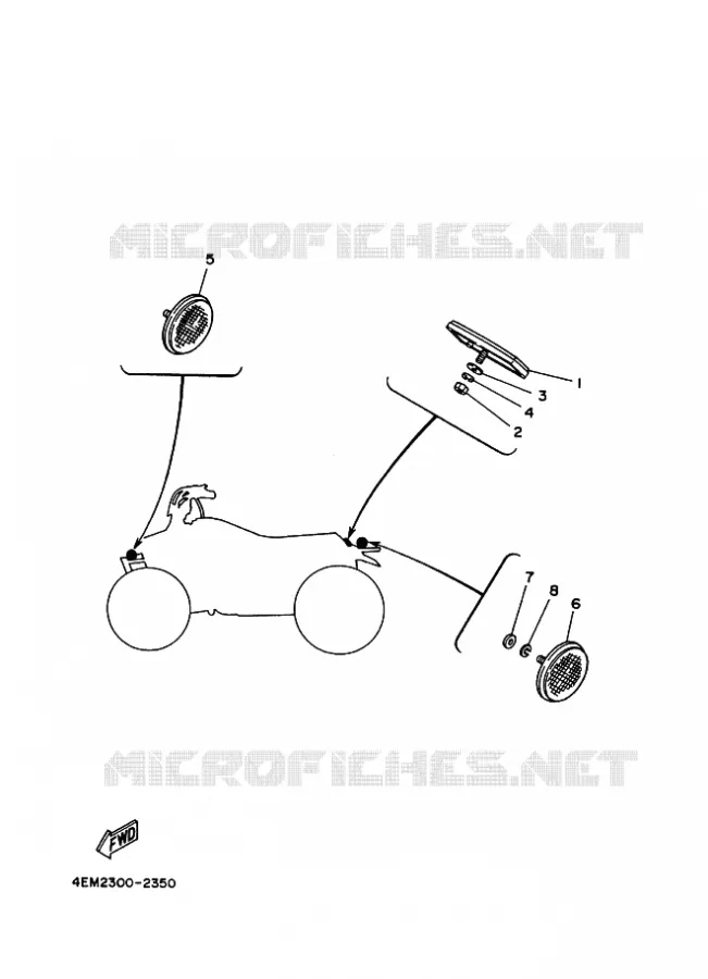 ELECTRICAL 2 Yamaha QUAD 80 1995 RAPTOR  YFM80
