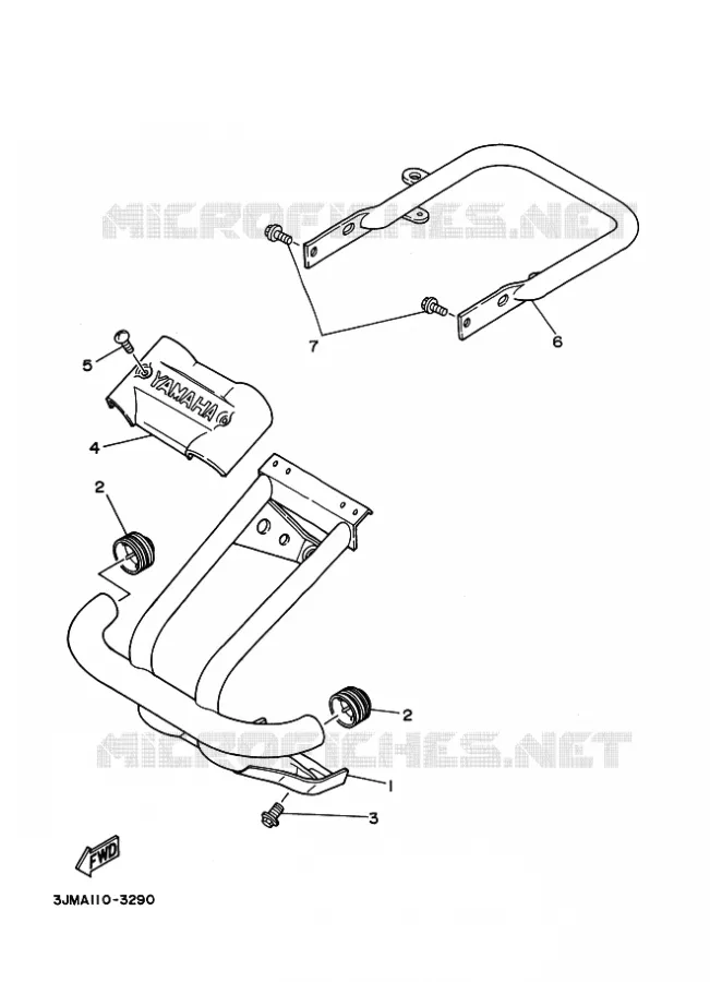 BUMPER Yamaha QUAD 200 1995 BLASTER  YFS200 BLASTER