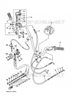 HANDLEBAR & CABLES for Yamaha TIMBERWOLF 1995