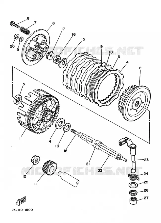 STARTER CLUTCH Yamaha QUAD 200 1994 BLASTER  YFS200 BLASTER