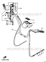 HANDLEBAR & CABLES for Yamaha BIG BEAR 1993