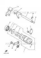 GEAR SHIFT SELECTOR DRUM / FORKS for Yamaha CHAMP 1991
