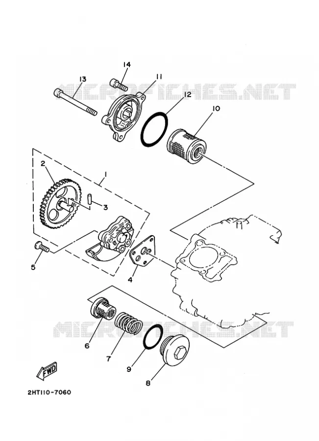 OIL PUMP Yamaha QUAD 230 1989 Autres modeles  YFU1