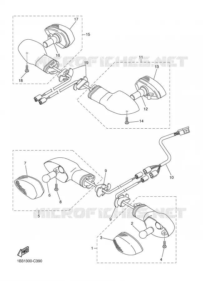 INDICATOR Yamaha MOTO 600 2008 FZ6 S2  FZ6-NHG