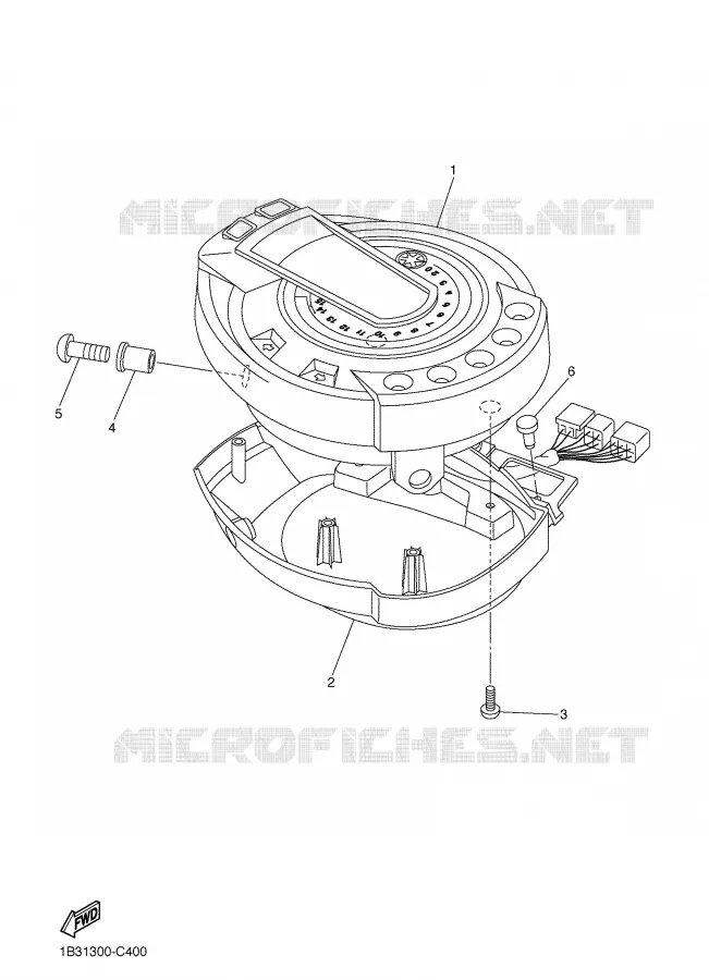 SPEEDOMETER Yamaha MOTO 600 2004 FZ6  FZ6-NS