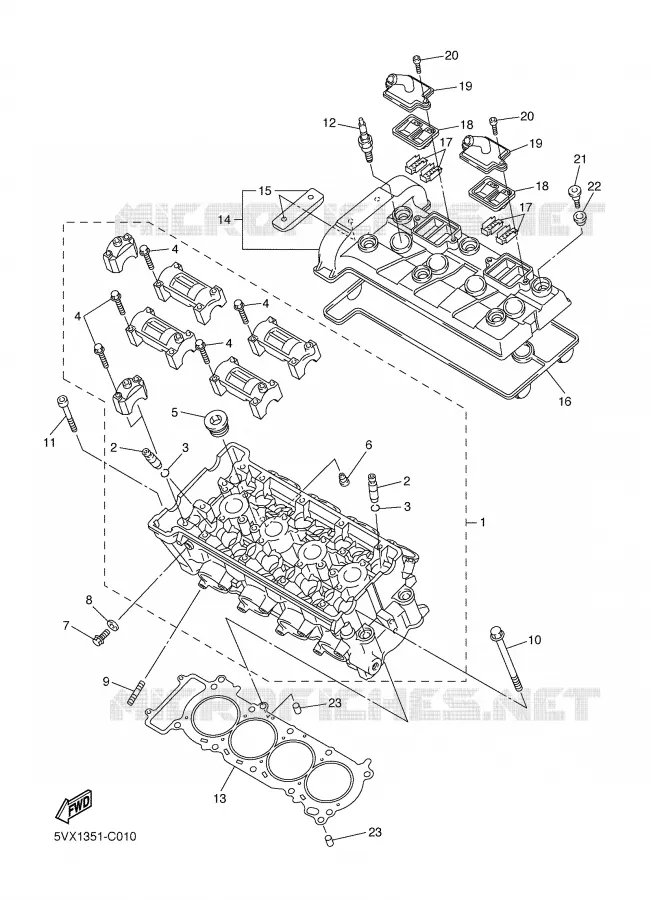 CYLINDER Yamaha MOTO 600 2006 FZ6  FZ6-NV