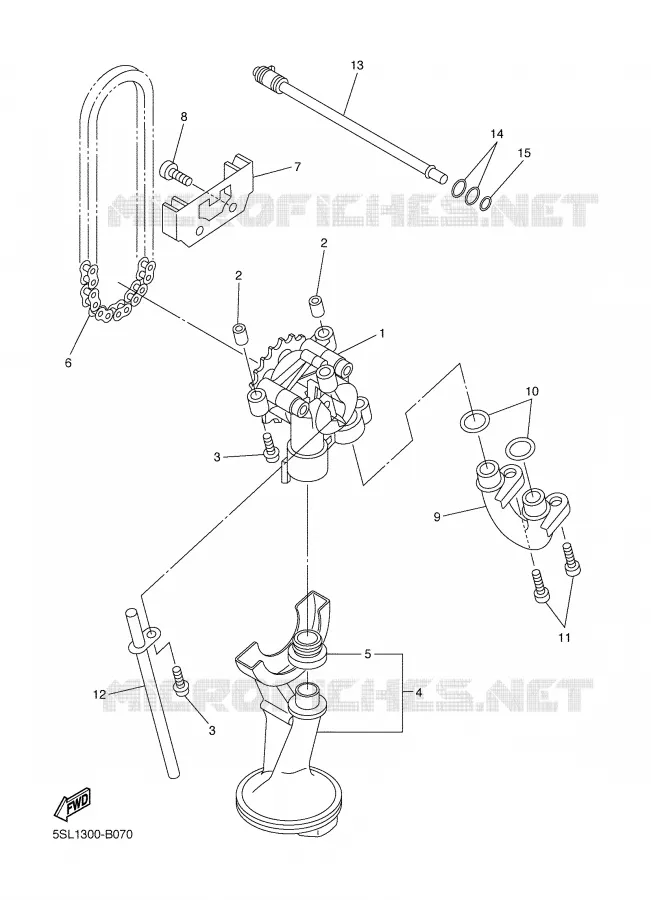OIL PUMP Yamaha MOTO 600 2006 FZ6  FZ6-NV