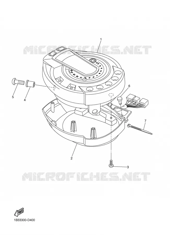 SPEEDOMETER Yamaha MOTO 600 2006 FZ6  FZ6-NV