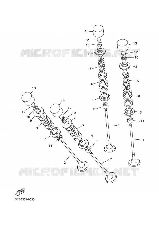 VALVE Yamaha MOTO 600 2004 FAZER  FZ6-S