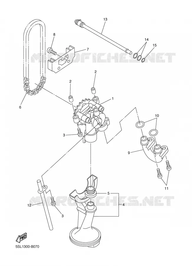 OIL PUMP Yamaha MOTO 600 2004 FAZER  FZ6-S