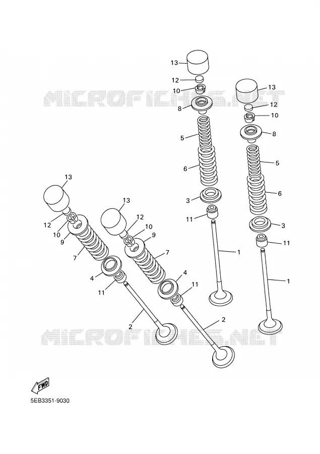 VALVE Yamaha MOTO 600 2006 FAZER ABS  FZ6-SA