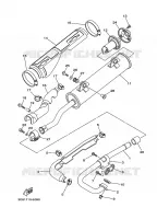 EXHAUST for Yamaha WOLVERINE 2WD 2007