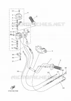 HANDLEBAR & CABLES for Yamaha GRIZZLY 2007
