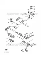 GEAR SHIFT SELECTOR DRUM / FORKS for Yamaha WARRIOR 2000