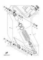 REAR SHOCK ABSORBER for Yamaha WARRIOR 2000