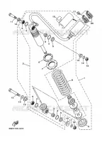 REAR SHOCK ABSORBER for Yamaha WARRIOR 2001