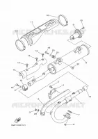 EXHAUST for Yamaha KODIAK 2003