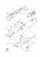 EXHAUST for Yamaha WOLVERINE 4WD 2008