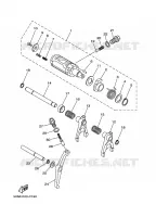 GEAR SHIFT SELECTOR DRUM / FORKS for Yamaha GRIZZLY 2005