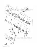 GEAR SHIFT SELECTOR DRUM / FORKS for Yamaha GRIZZLY 2007