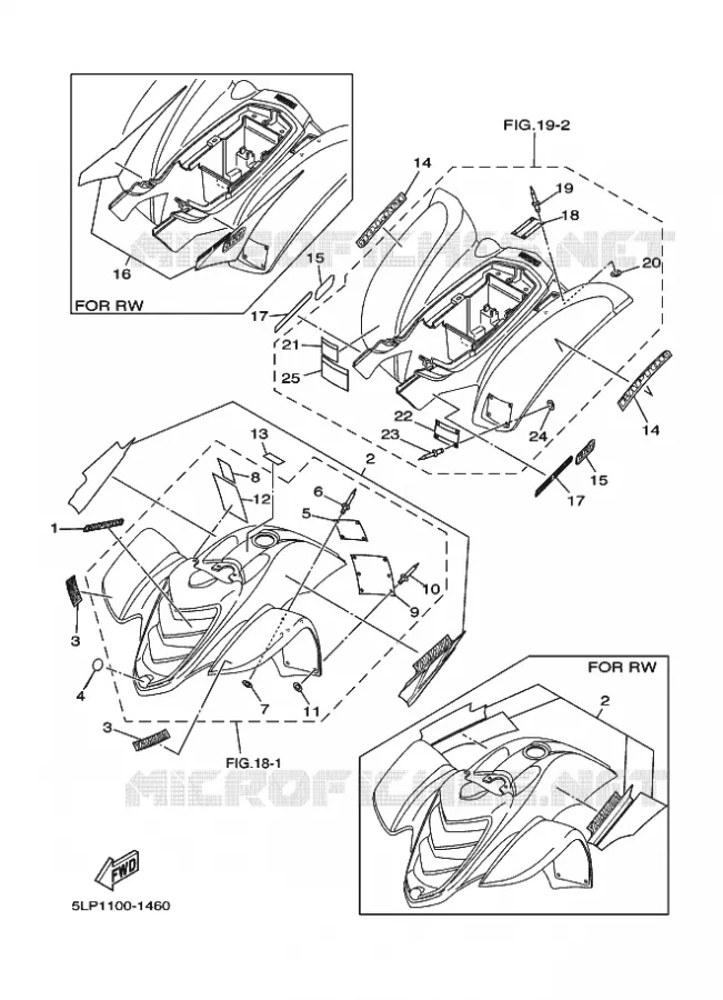 STICKER / LABEL 2 Yamaha QUAD 660 2001 RAPTOR  YFM660R YFM660RN