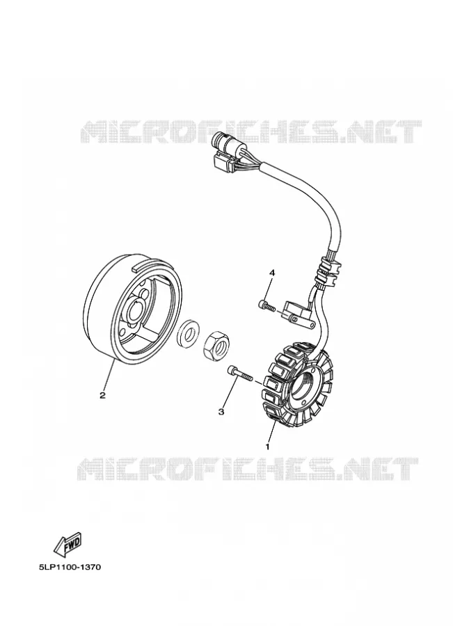 IGNITION Yamaha QUAD 660 2001 RAPTOR  YFM660R