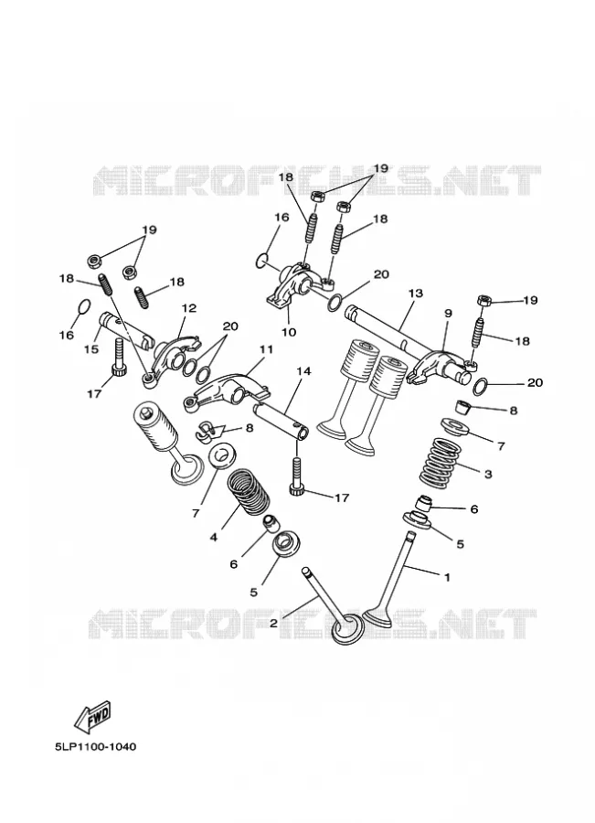 VALVE Yamaha QUAD 660 2002 RAPTOR  YFM660R YFM660RP