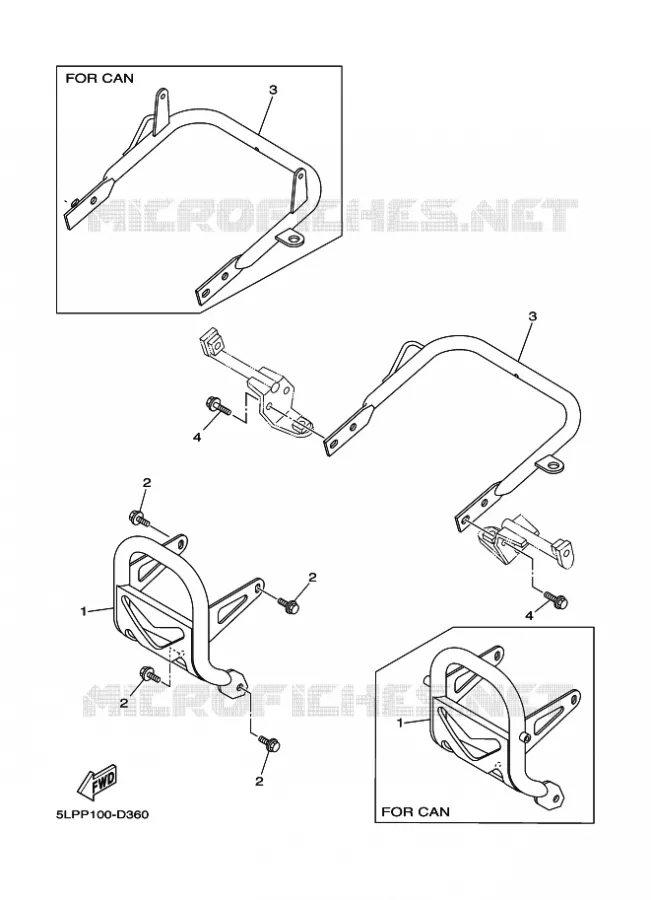 BUMPER Yamaha QUAD 660 2005 RAPTOR  YFM660R YFM660RT