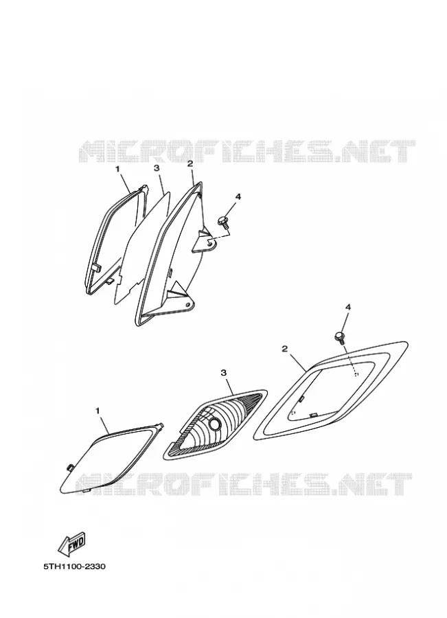 HEADLIGHT Yamaha QUAD 80 2003 RAPTOR  YFM80W YFM80WR