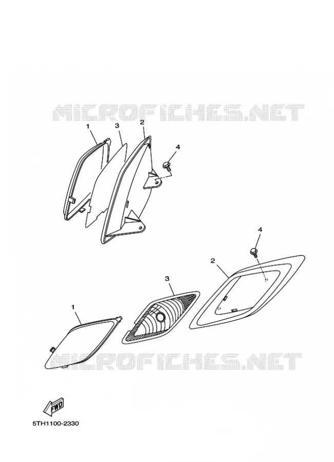 HEADLIGHT Yamaha QUAD 80 2005 RAPTOR  YFM80W YFM80RT