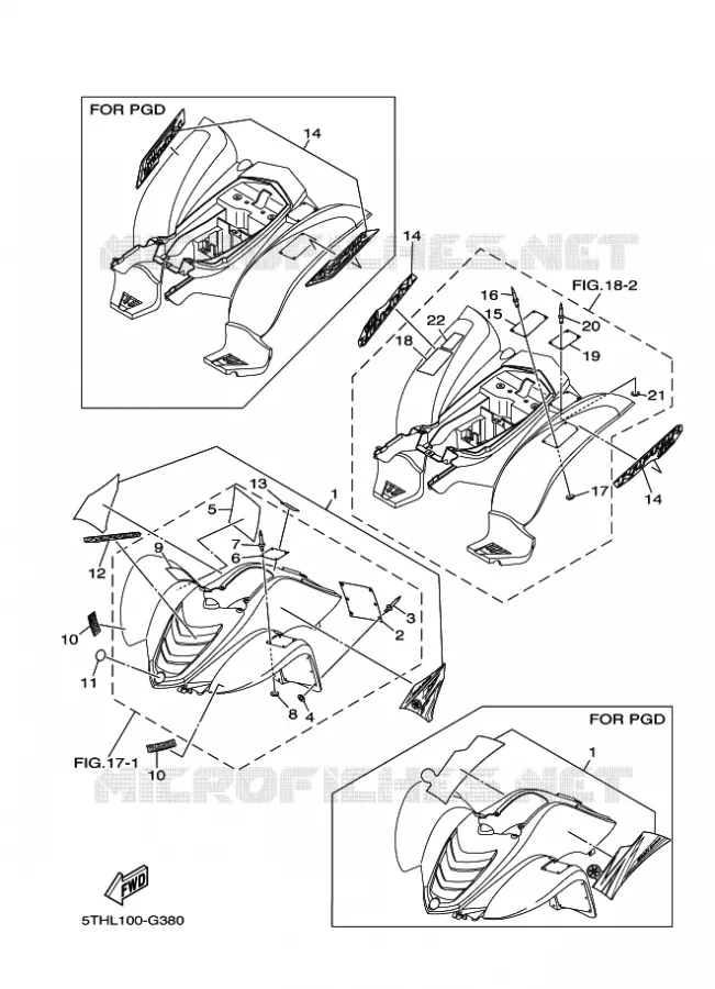 STICKER / LABEL 2 Yamaha QUAD 80 2008 RAPTOR  YFM80W YFM80