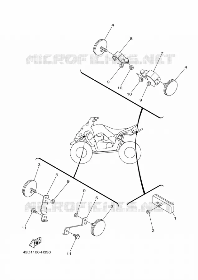 ELECTRICAL 2 Yamaha QUAD 90 2010 RAPTOR  YFM90R