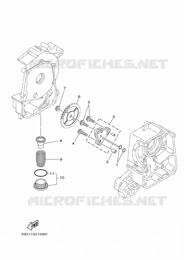 OIL PUMP Yamaha QUAD 90 2011 RAPTOR  YFM90R
