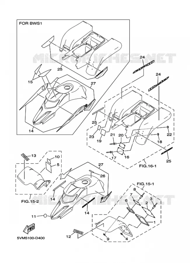 STICKER / LABEL 2 Yamaha QUAD 200 2005 BLASTER  YFS200 YFS200T BLASTER