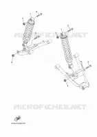 REAR SHOCK ABSORBER for Yamaha RHINO 2006