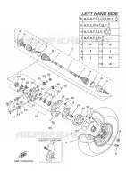 REAR WHEEL for Yamaha RHINO 2009