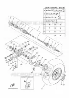 REAR WHEEL for Yamaha RHINO 2009