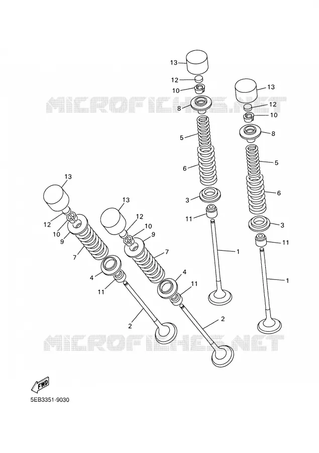 VALVE Yamaha MOTO 600 2006 FAZER  FZ6-SS