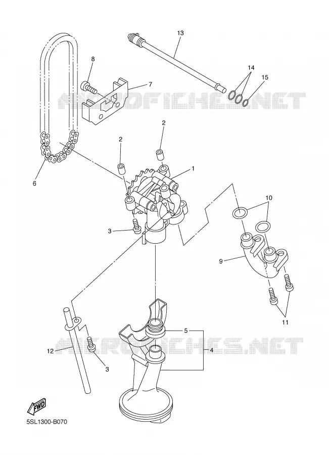 OIL PUMP Yamaha MOTO 600 2006 FAZER  FZ6-SS