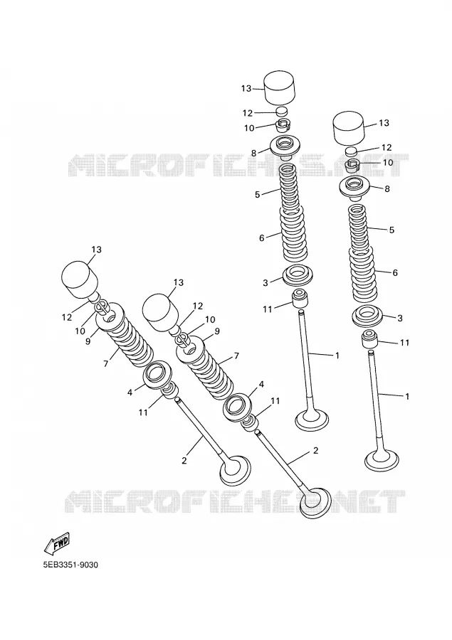 VALVE Yamaha MOTO 600 2005 FAZER  FZ6-ST