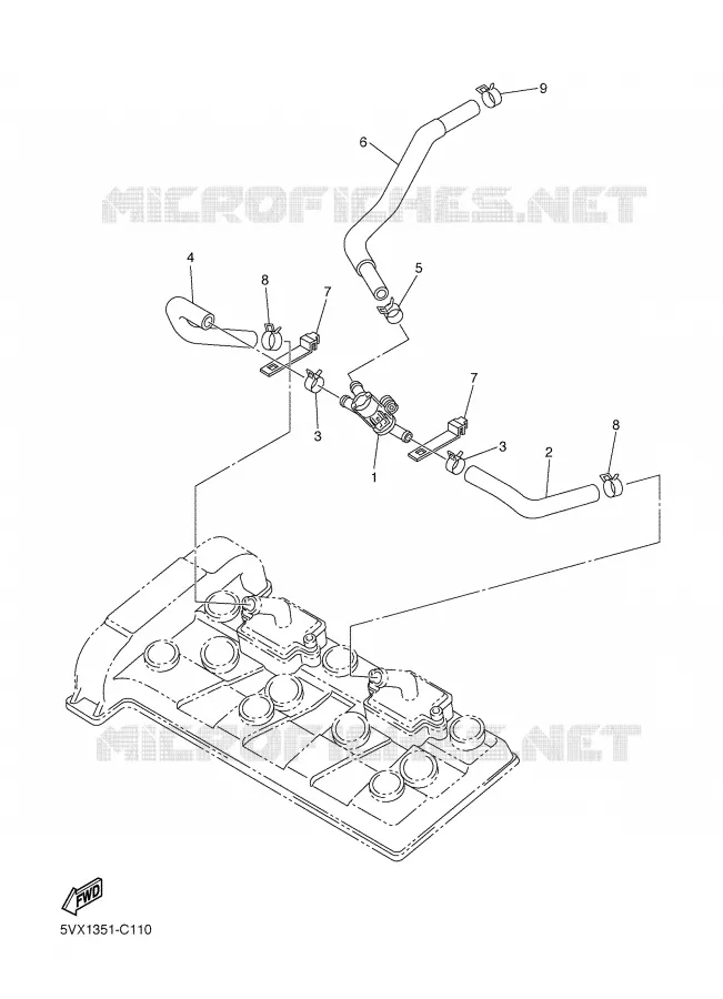 AIR INDUCTION SYSTEM AIS Yamaha MOTO 600 2005 FAZER  FZ6-ST