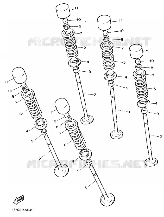 VALVE Yamaha MOTO 750 1987 FZ  FZ750