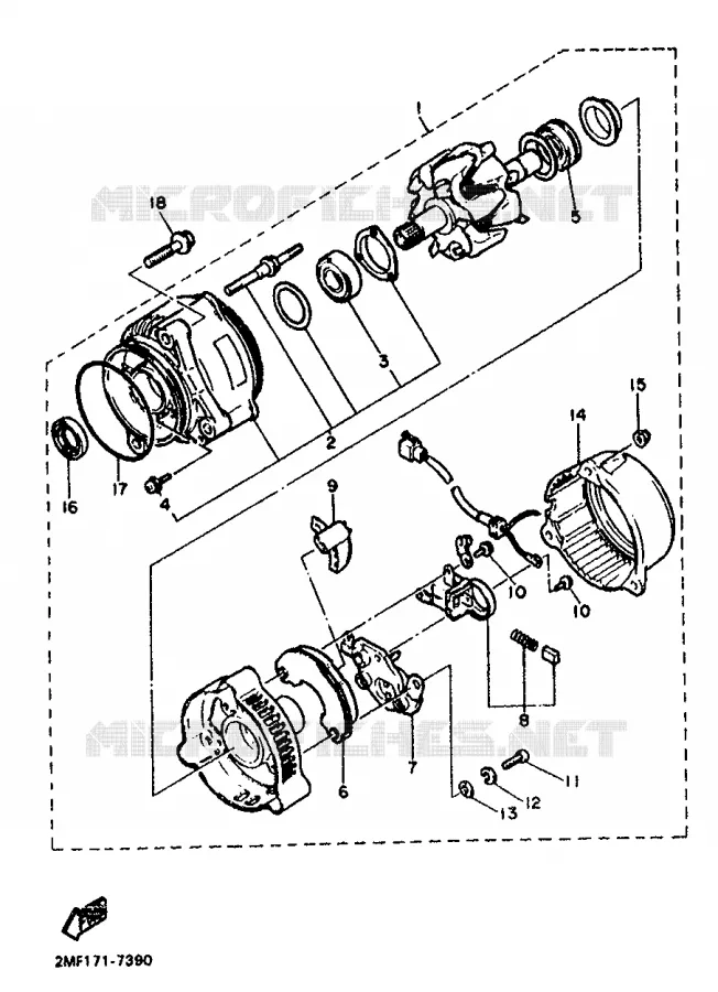 IGNITION Yamaha MOTO 750 1987 FZ  FZ750