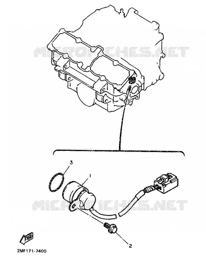 IGNITION PICKUP Yamaha MOTO 750 1987 FZ  FZ750